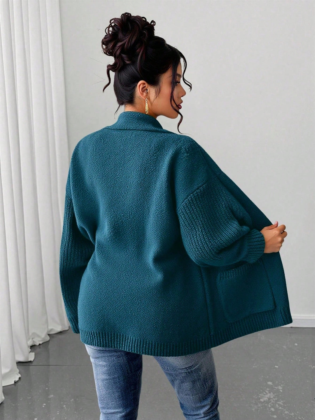 Cardigan SHEIN, albastru