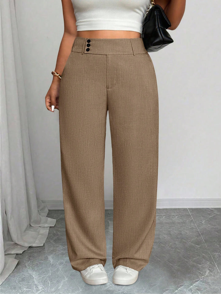 Pantaloni SHEIN, maro