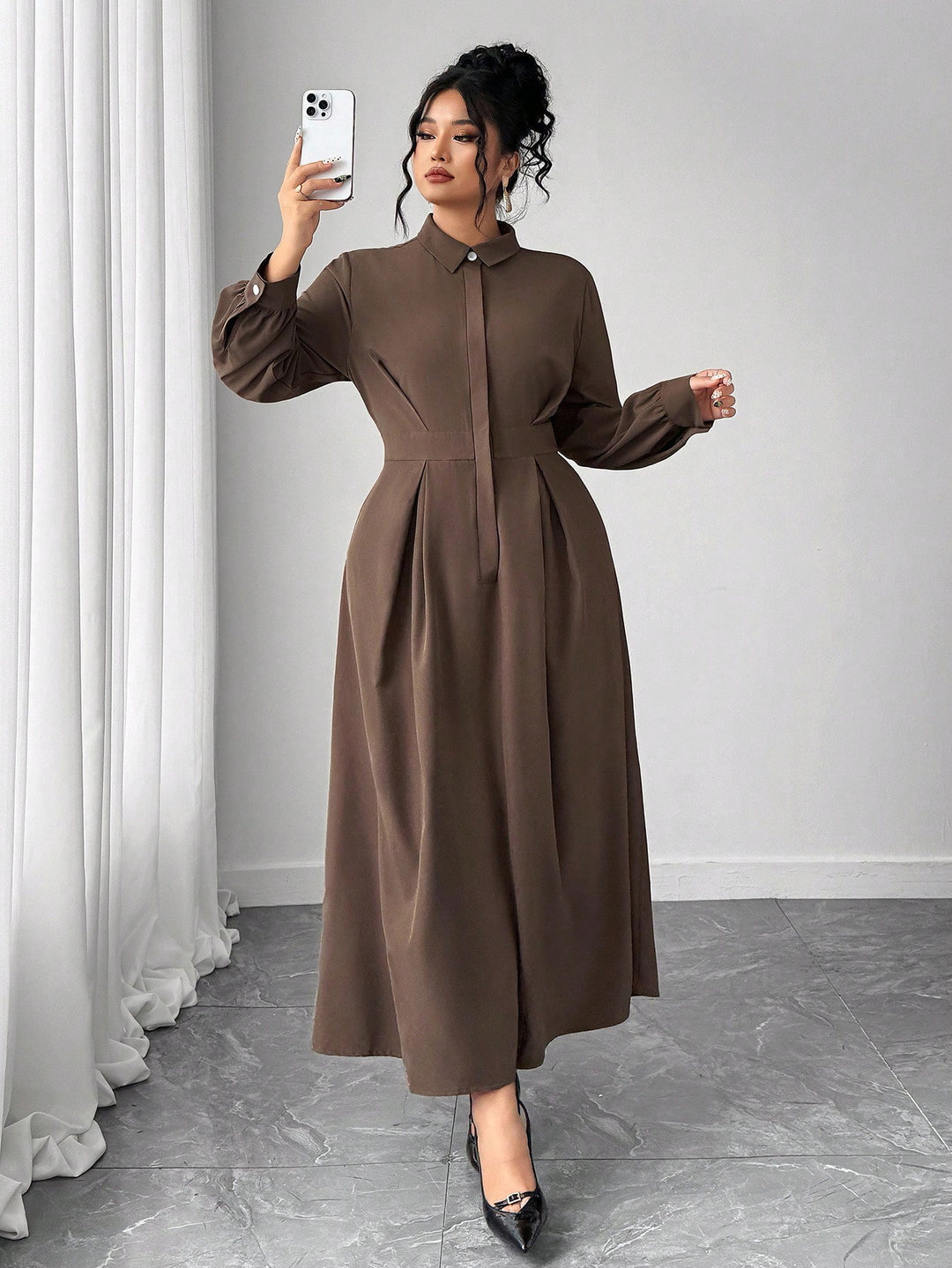 Rochie SHEIN, maro