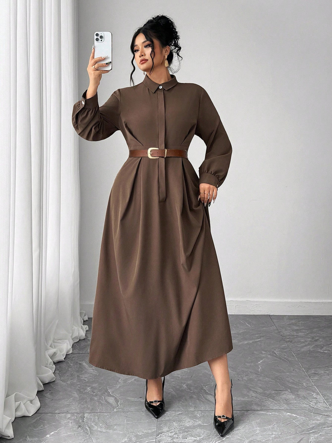 Rochie SHEIN, maro