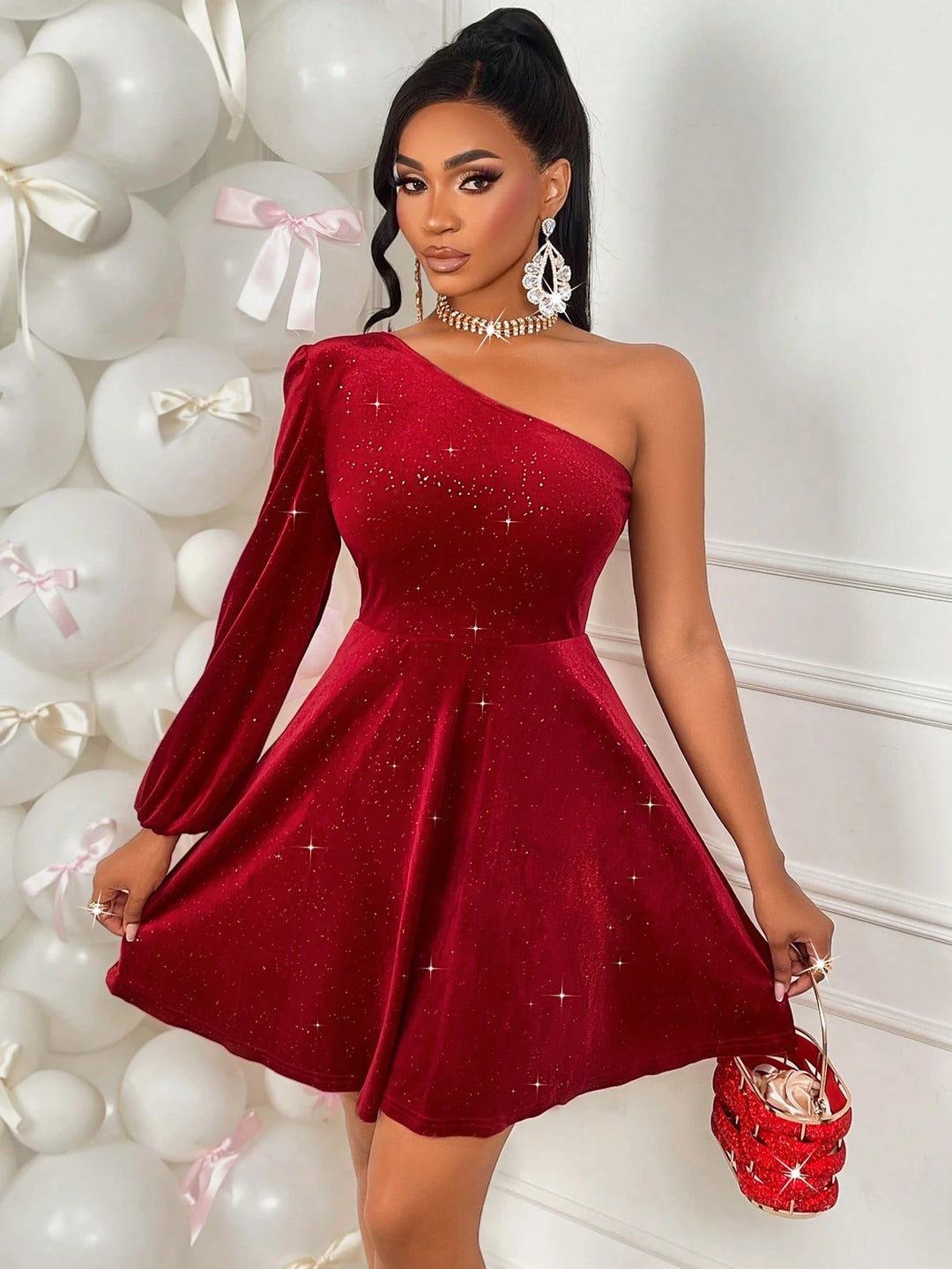Rochie mini SHEIN, roșu