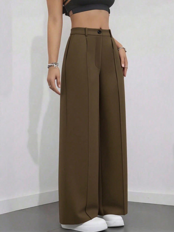 Pantalon SHEIN, maro