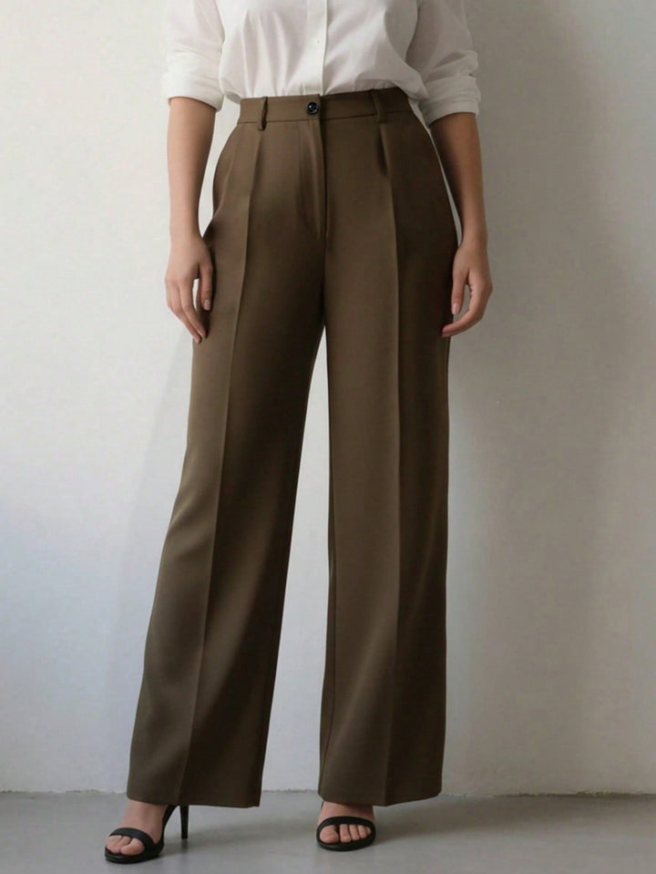 Pantalon SHEIN, maro