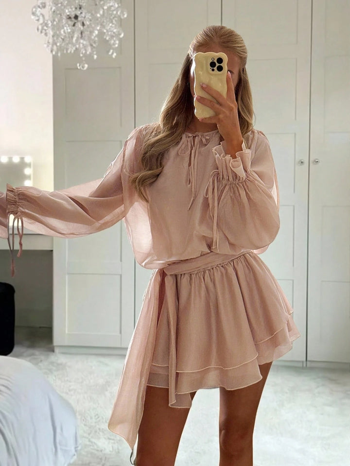 Shein mini ruha, rózsaszín