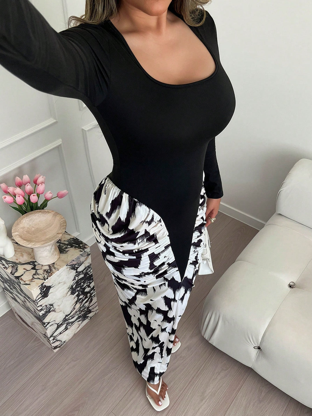 Rochie maxi SHEIN, negru