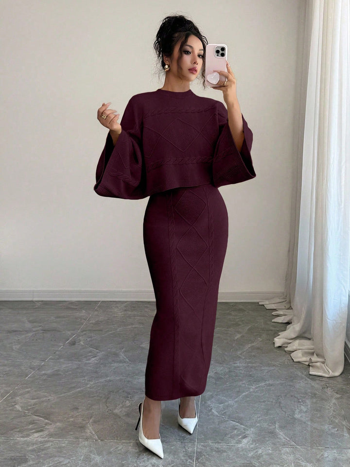 SHEIN készlet, meggypiros