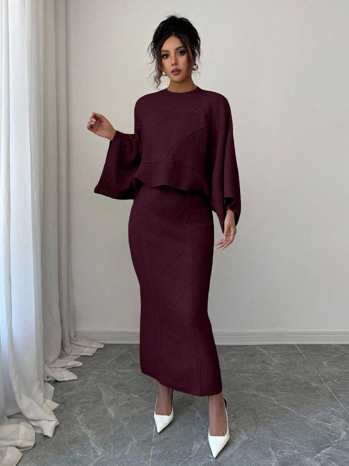 SHEIN készlet, meggypiros