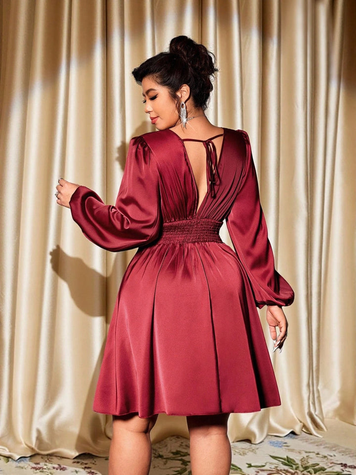 SHEIN mini ruha, bordó