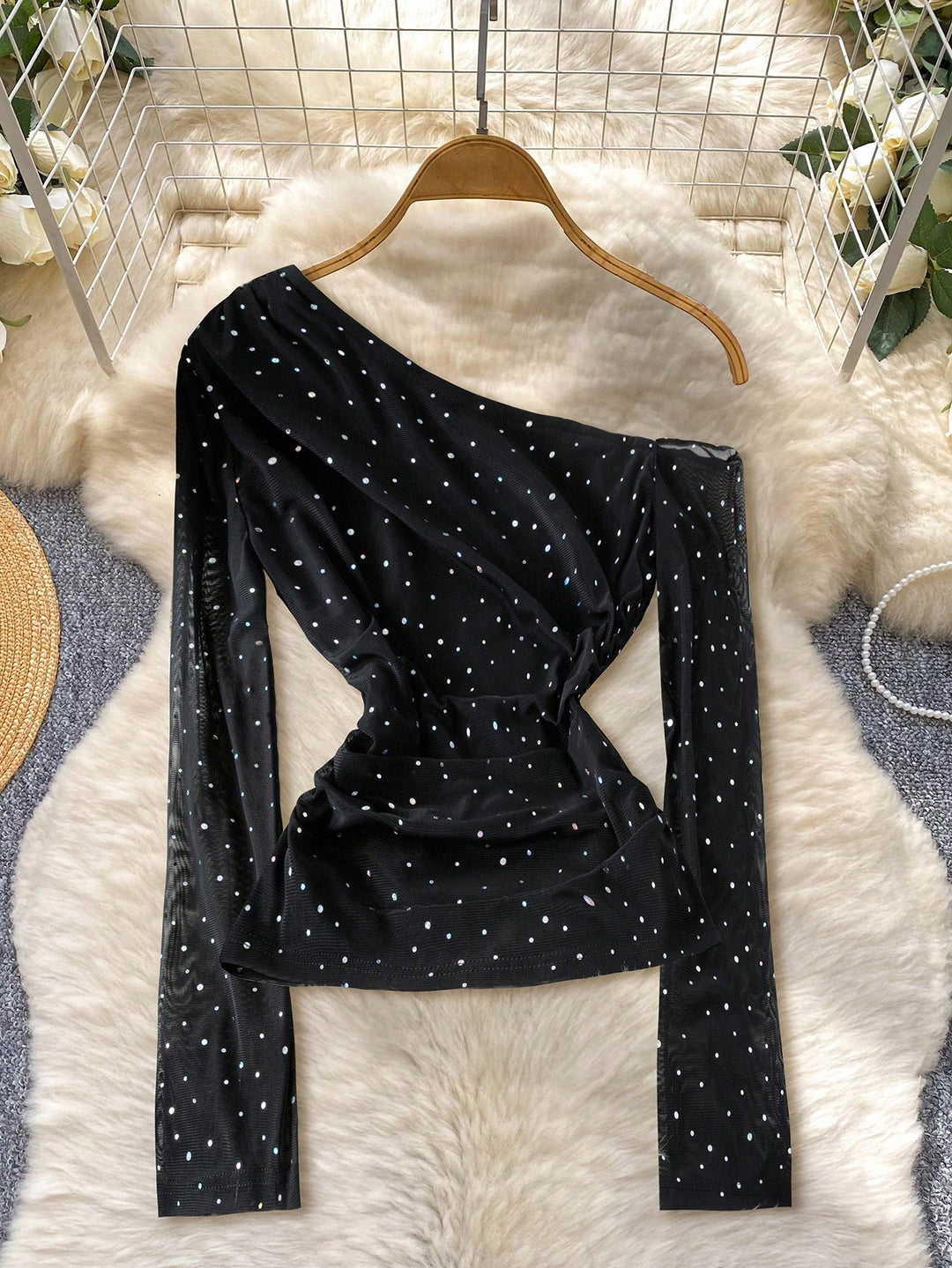 Top SHEIN, negru