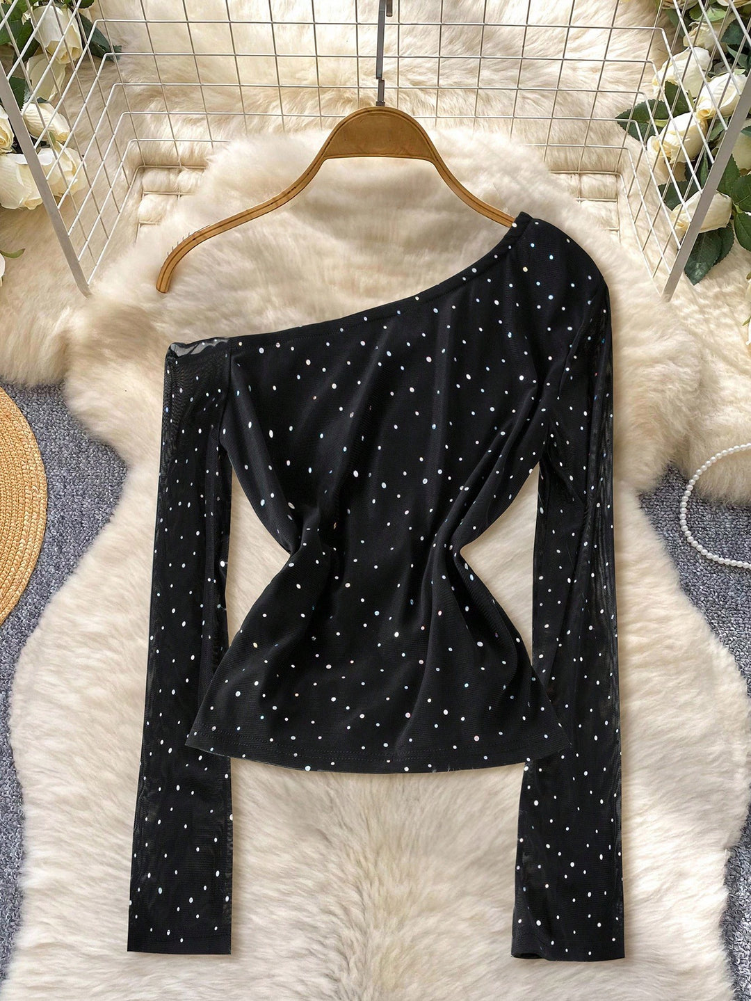 Top SHEIN, negru