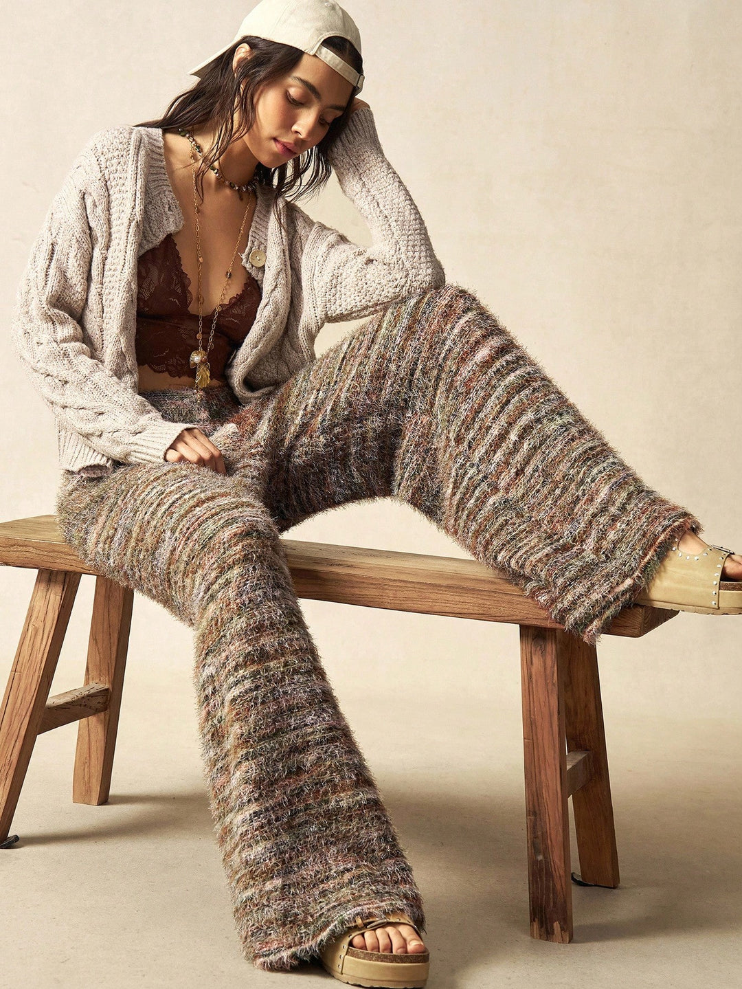 Pantaloni SHEIN, kaki