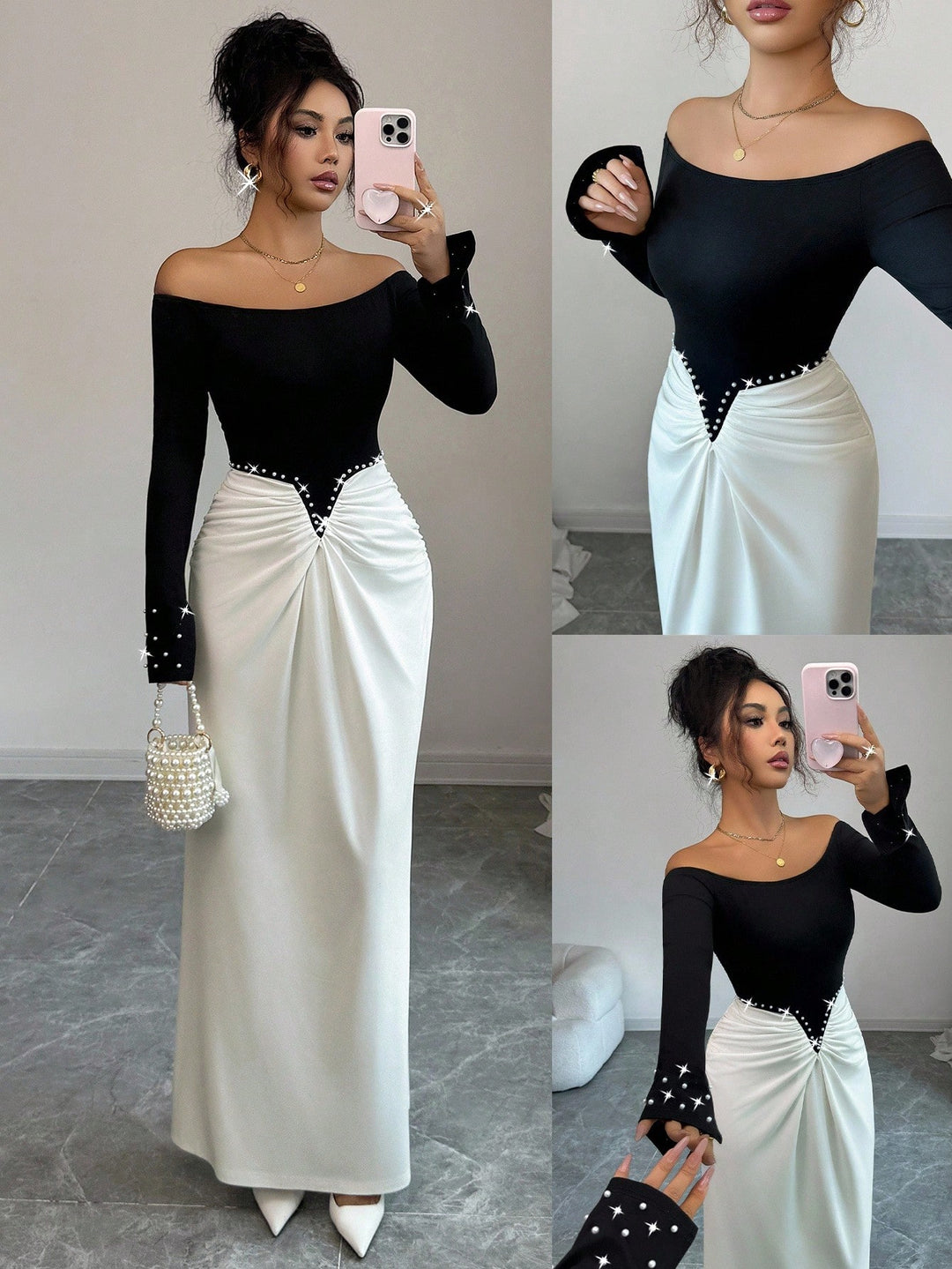 Rochie maxi SHEIN, mix culori