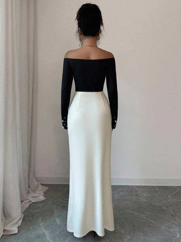 Rochie maxi SHEIN, mix culori