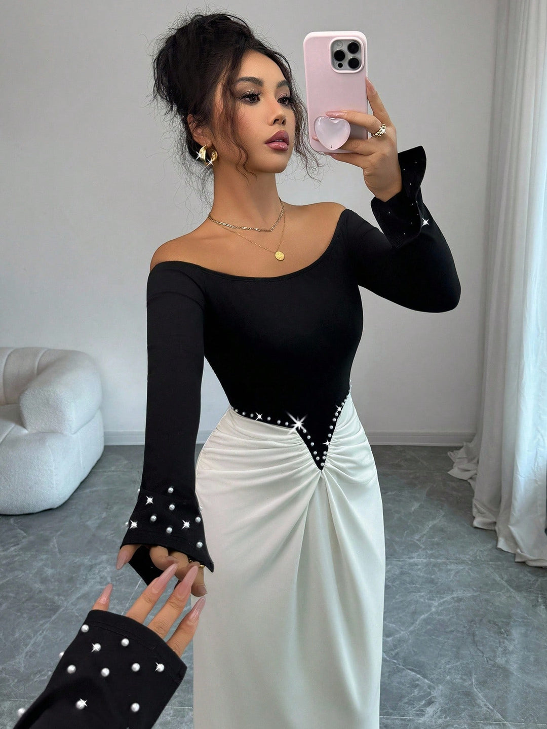 Rochie maxi SHEIN, mix culori