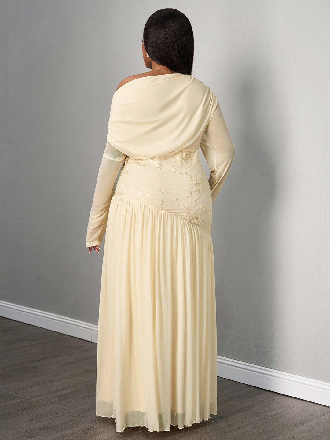 SHEIN Maxi Dress, Cream