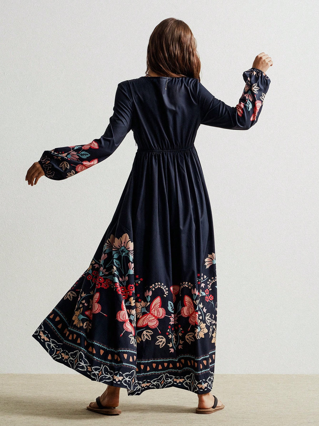 SHEIN maxi ruha, kék
