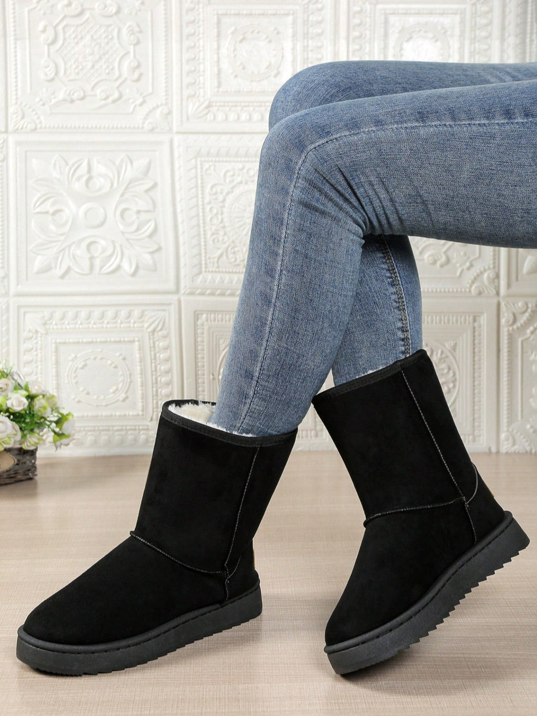 SHEIN csizma, fekete