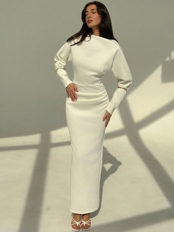Rochie maxi SHEIN, alb