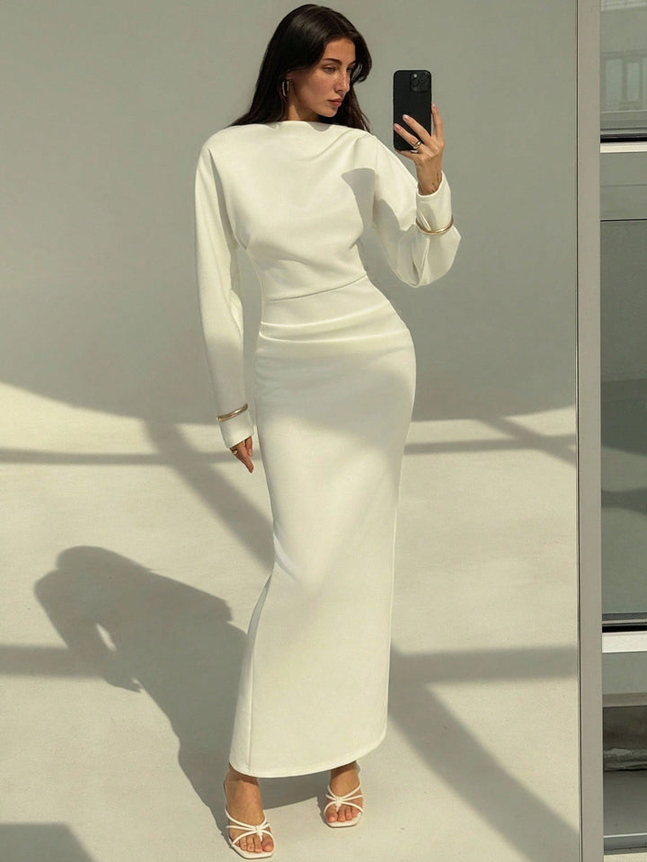 Rochie maxi SHEIN, alb