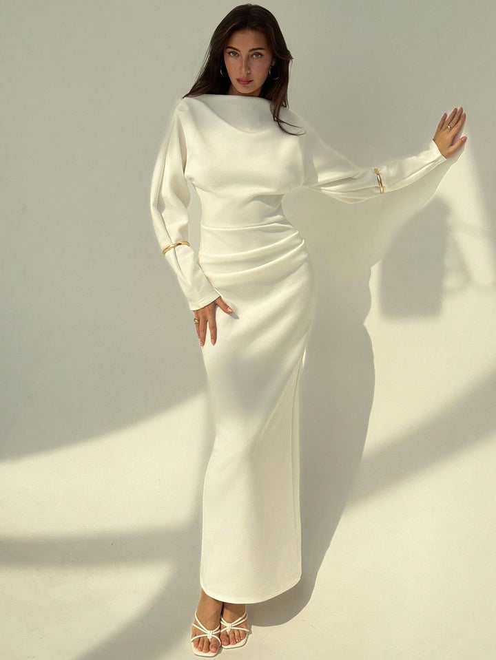 Rochie maxi SHEIN, alb