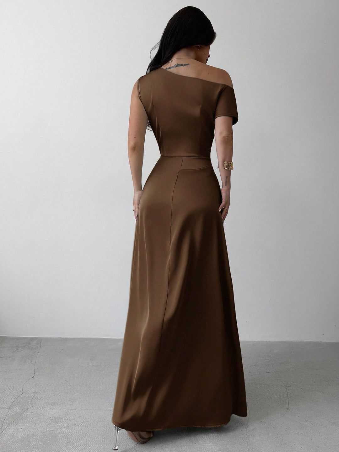 Rochie maxi SHEIN, maro
