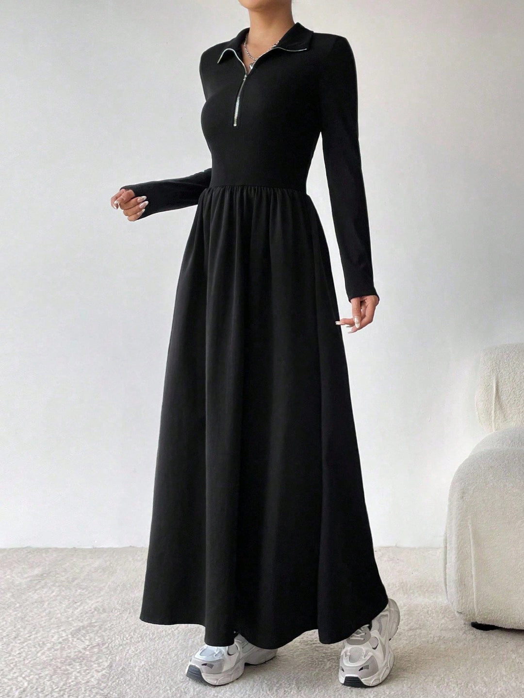 Rochie maxi SHEIN, negru