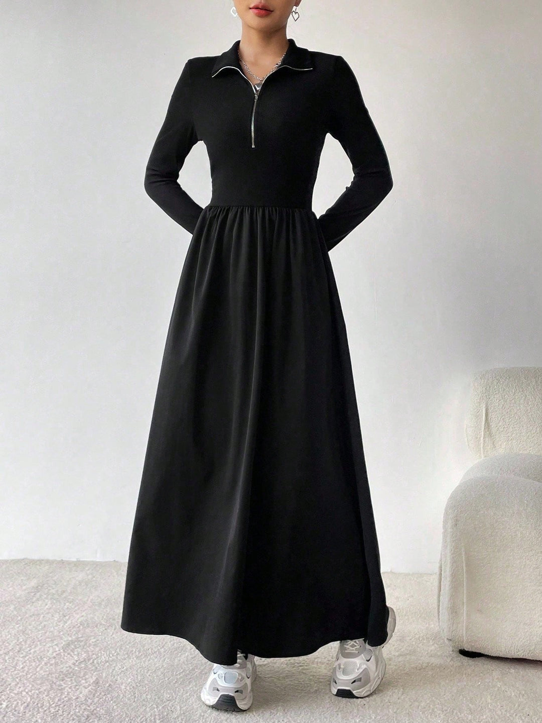 Rochie maxi SHEIN, negru