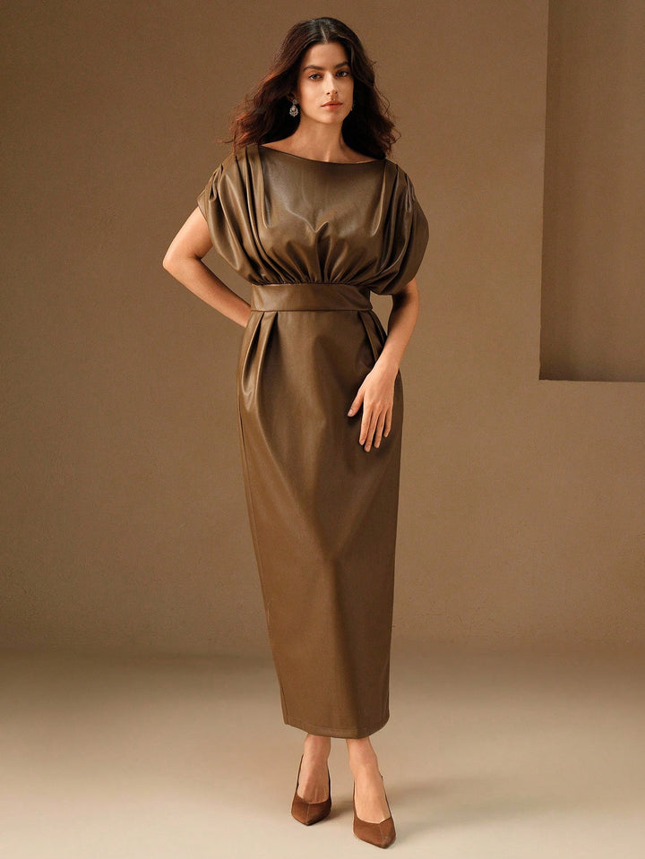 Rochie maxi SHEIN, maro