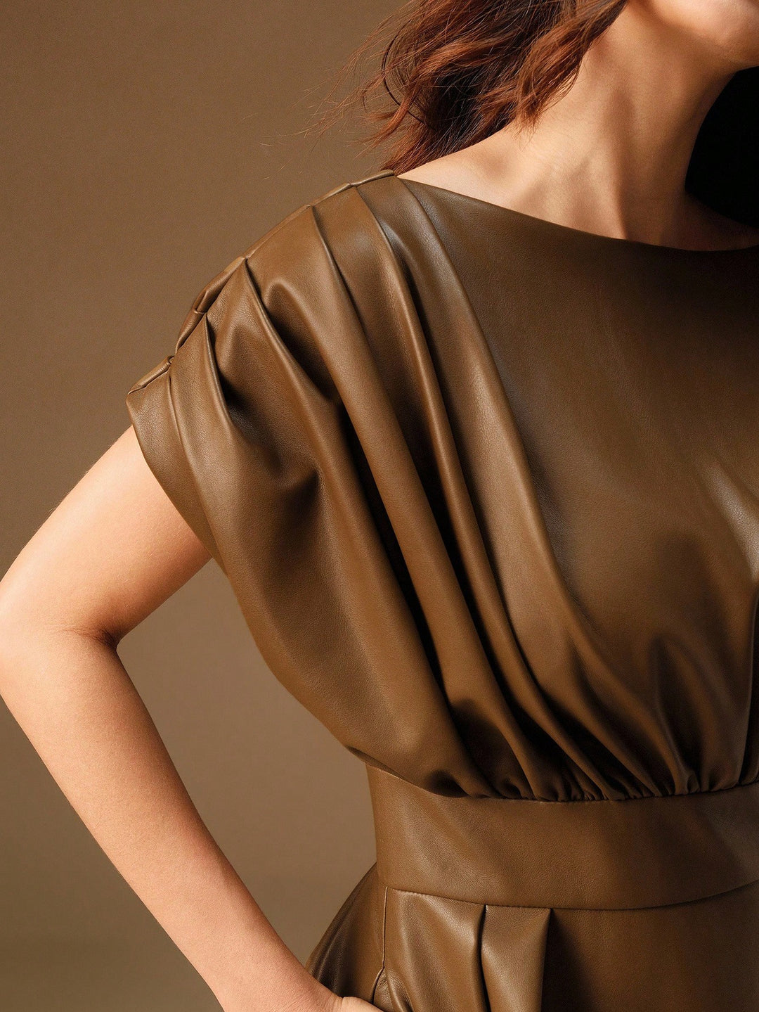Rochie maxi SHEIN, maro