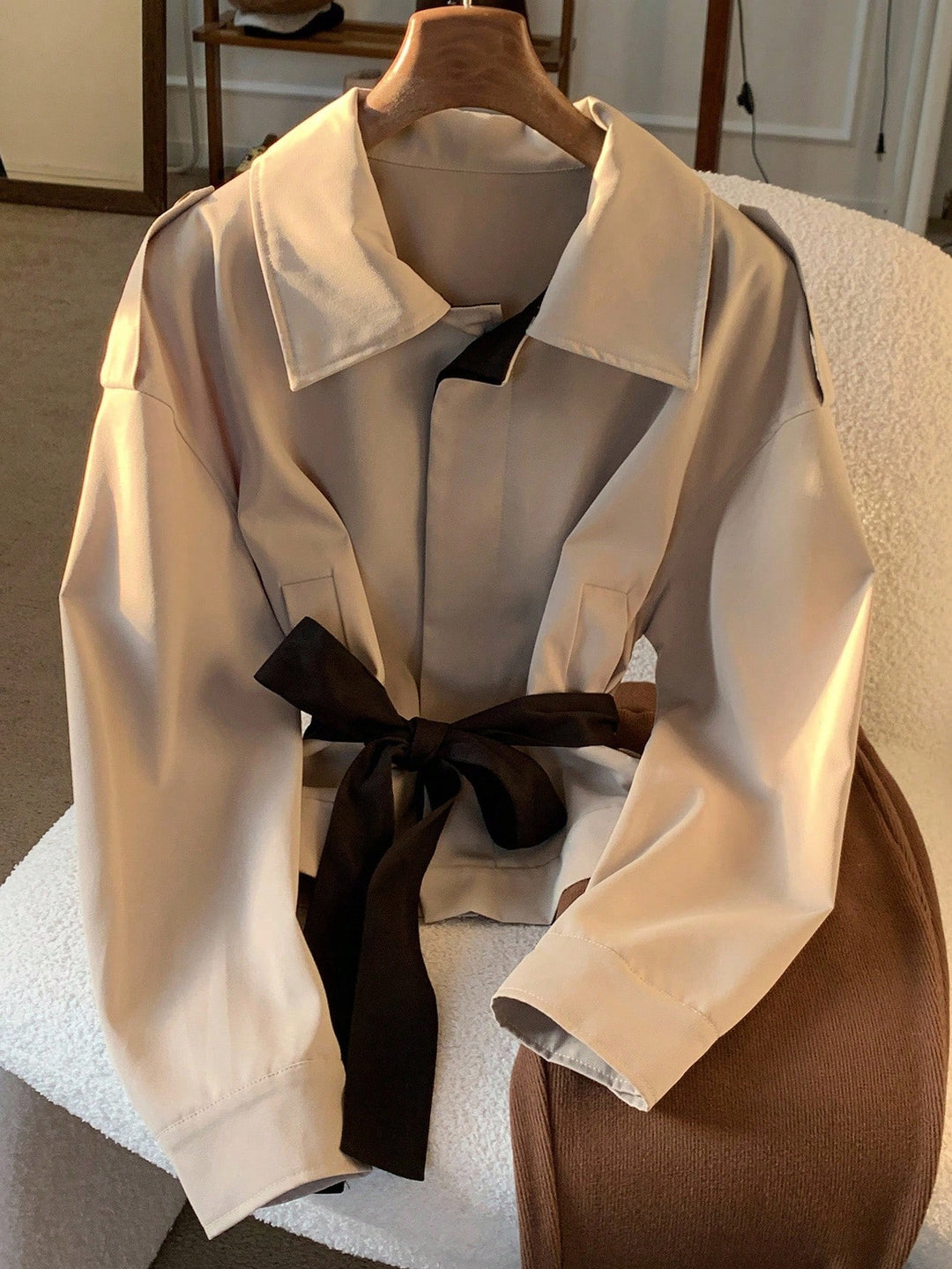Trench SHEIN, kaki