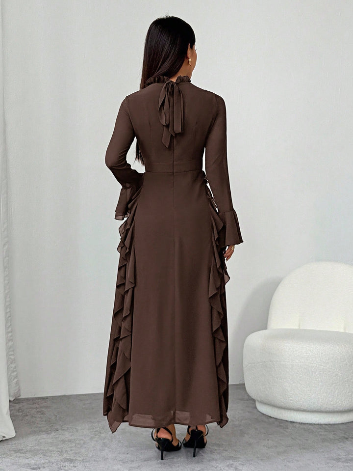 SHEIN maxi ruha, barna