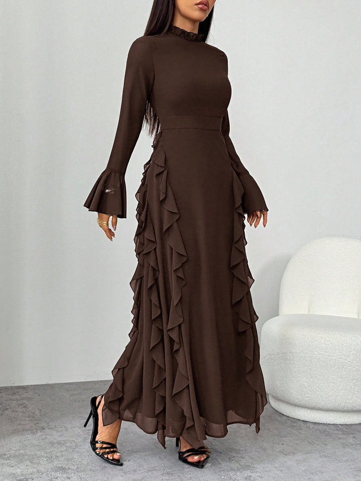 SHEIN maxi ruha, barna