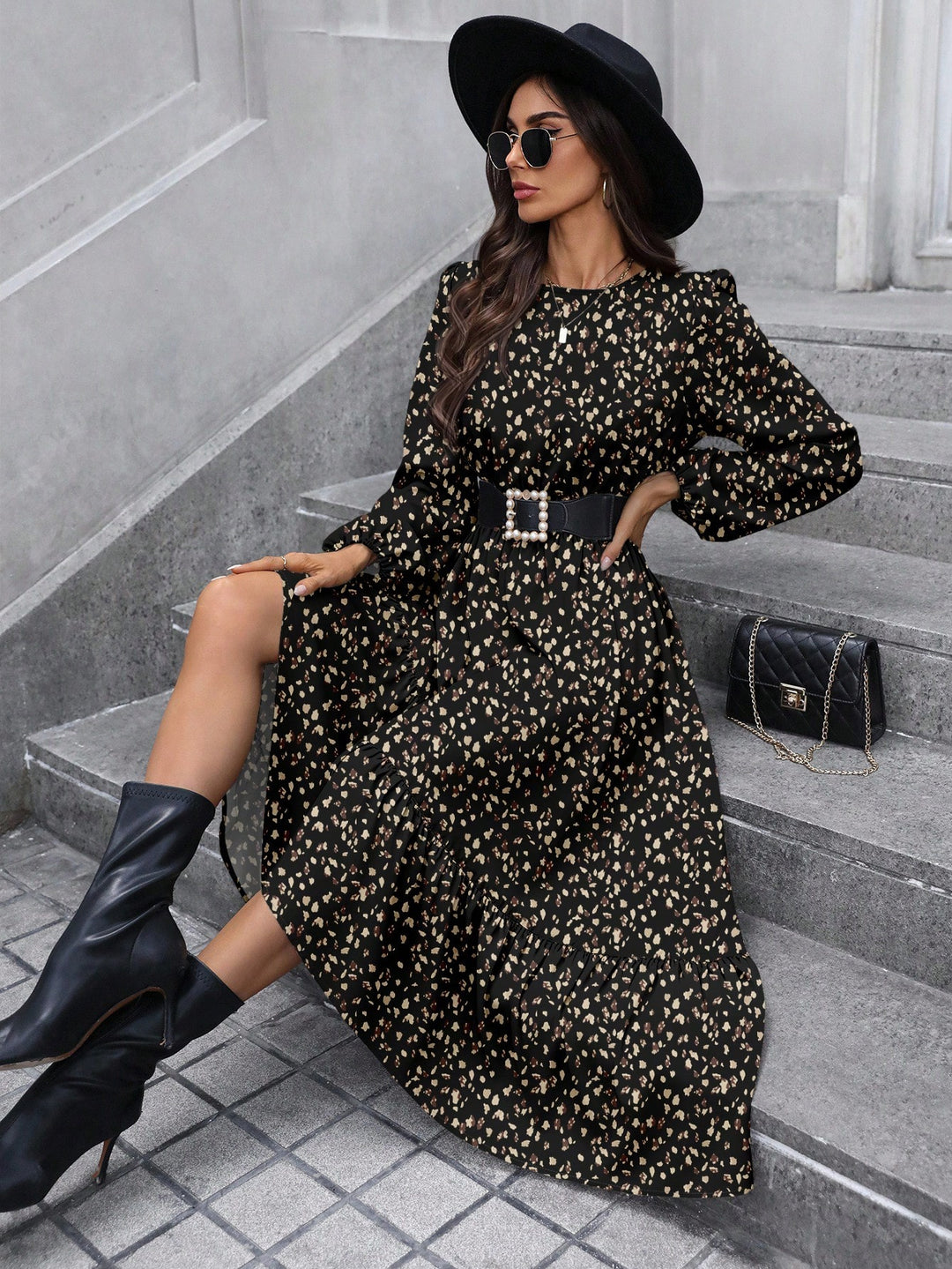 Rochie maxi SHEIN, mix culori