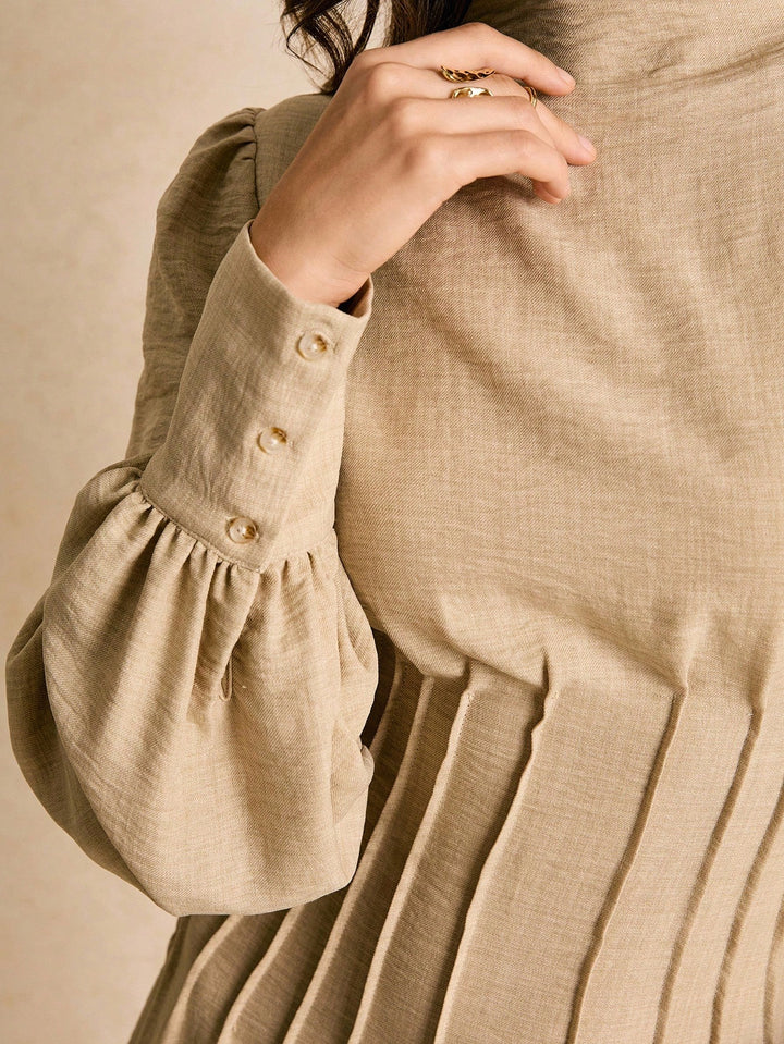 Shein maxi ruha, bézs