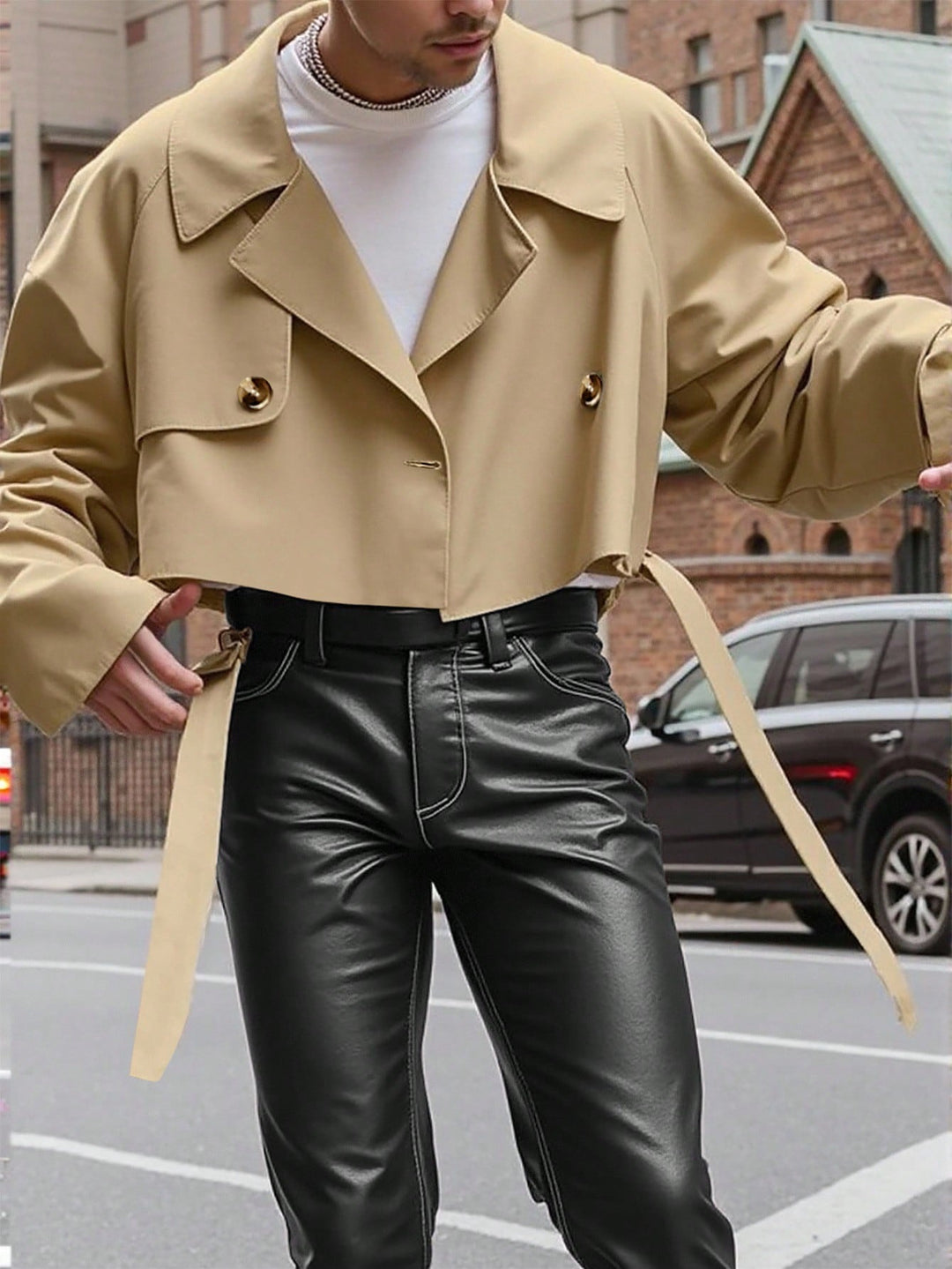 Trench SHEIN, kaki