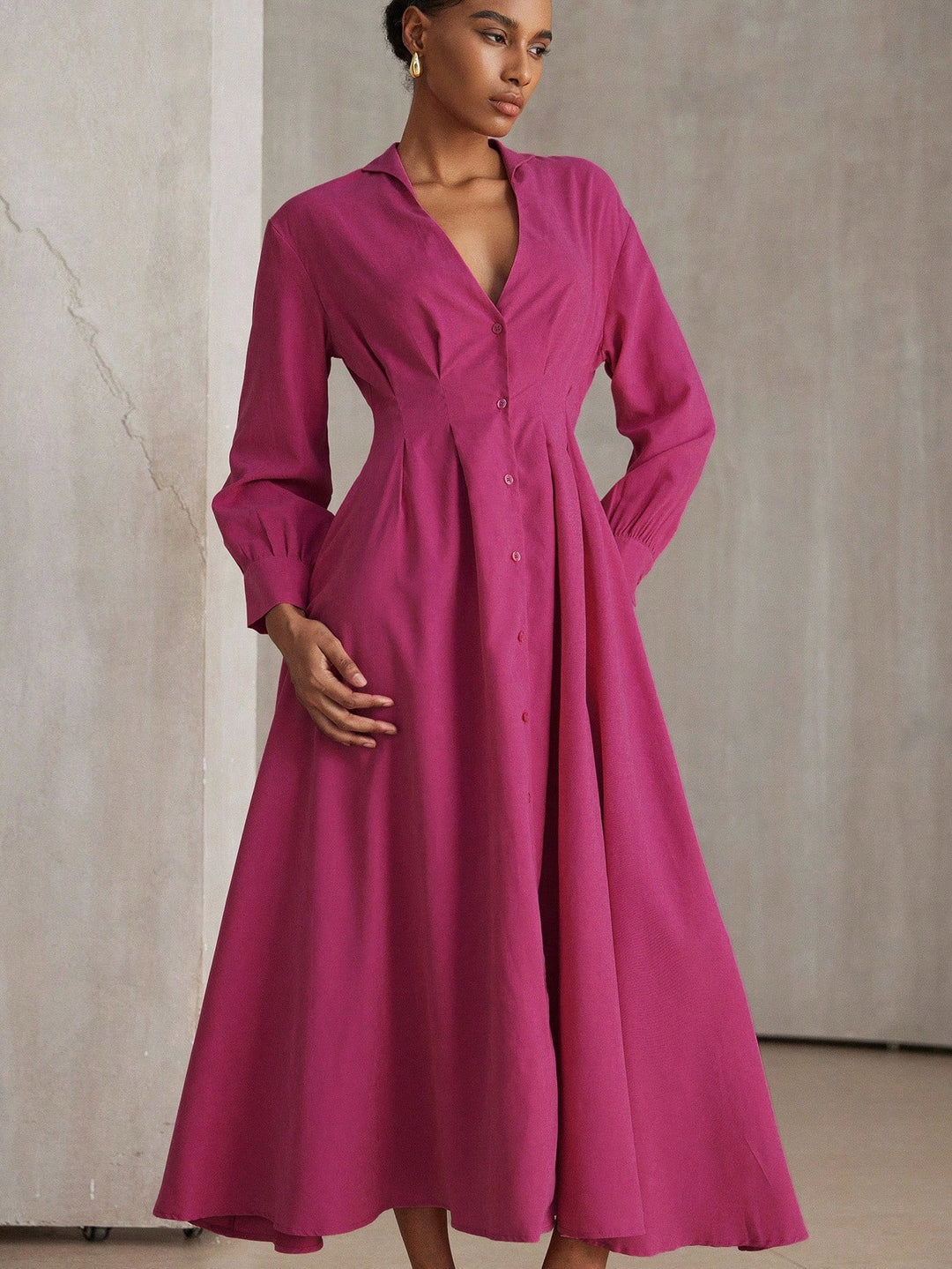 Rochie maxi SHEIN, roz