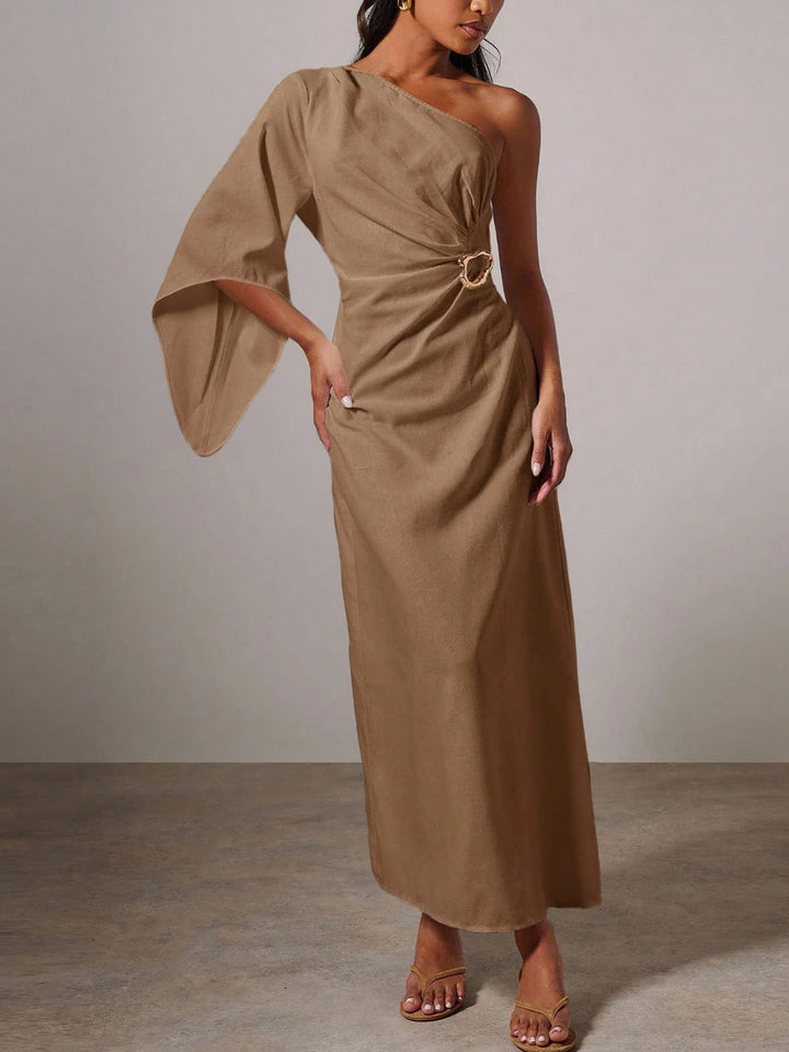 Shein maxi ruha, barna