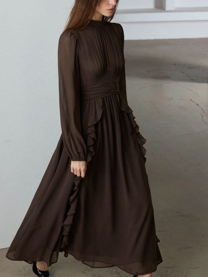 Rochie maxi SHEIN, maro