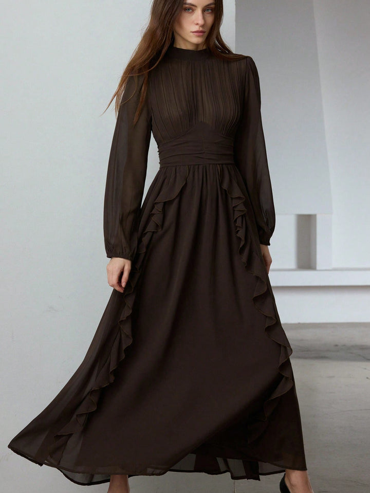 Rochie maxi SHEIN, maro