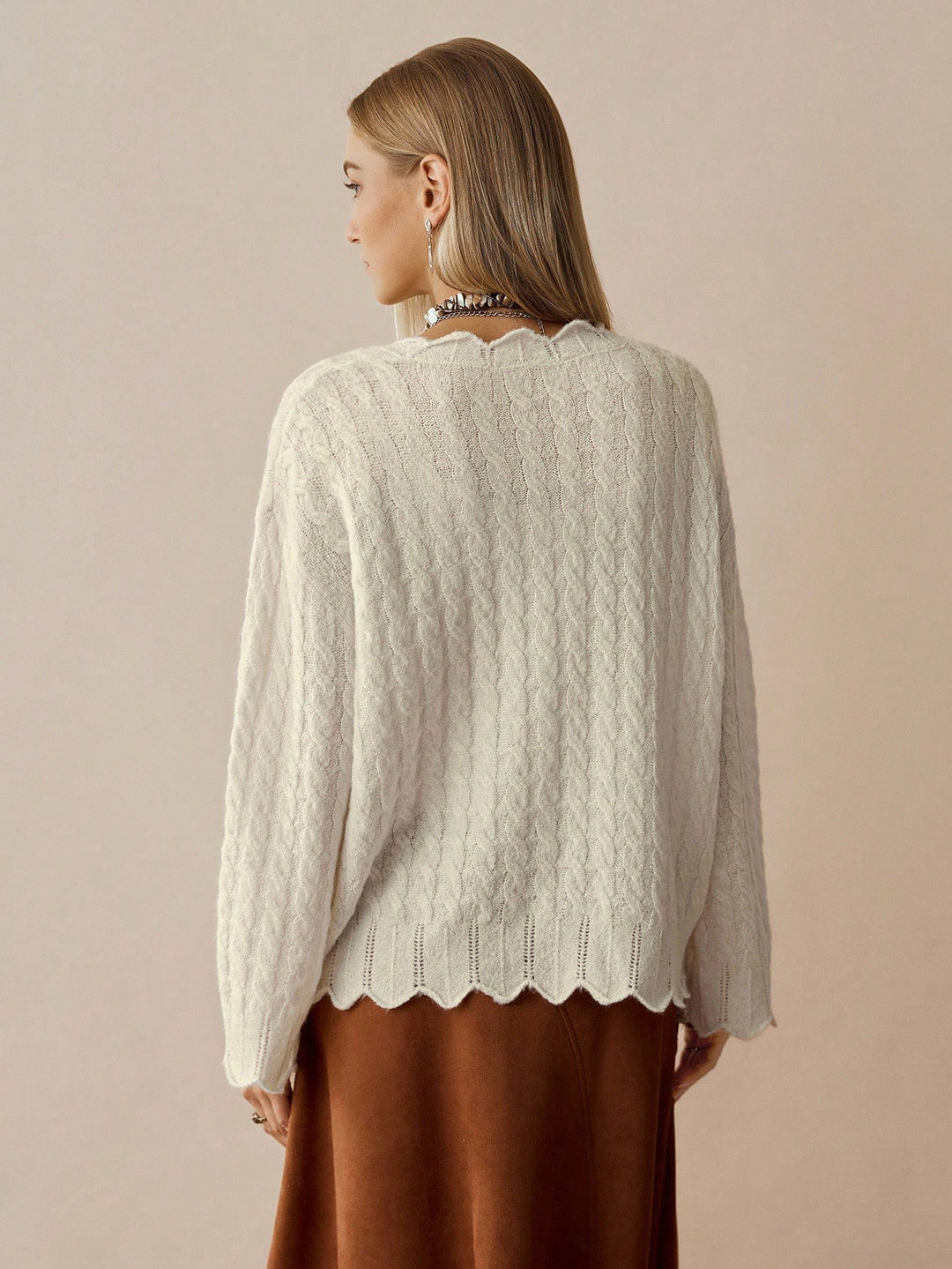 Cardigan SHEIN, portocaliu
