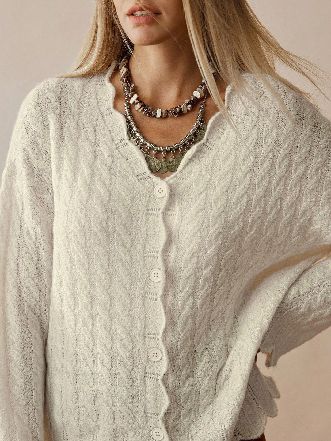 Cardigan SHEIN, portocaliu