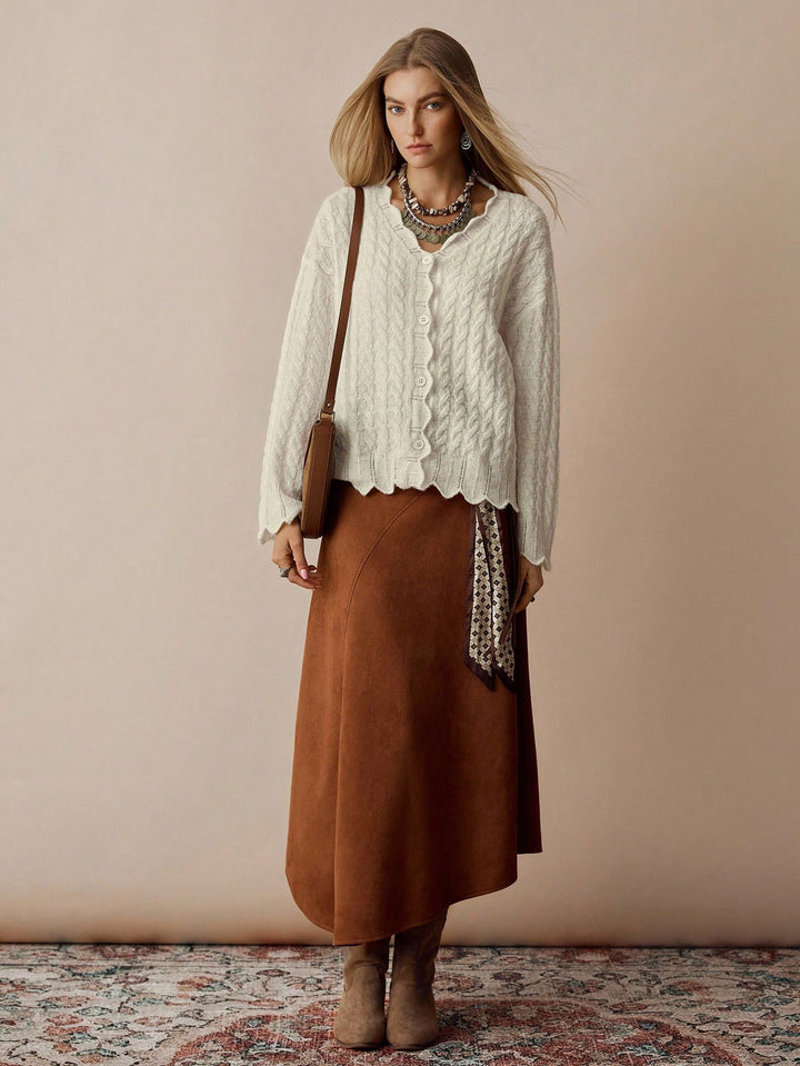 Cardigan SHEIN, portocaliu