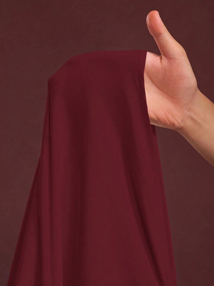 SHEIN maxi ruha, bordó
