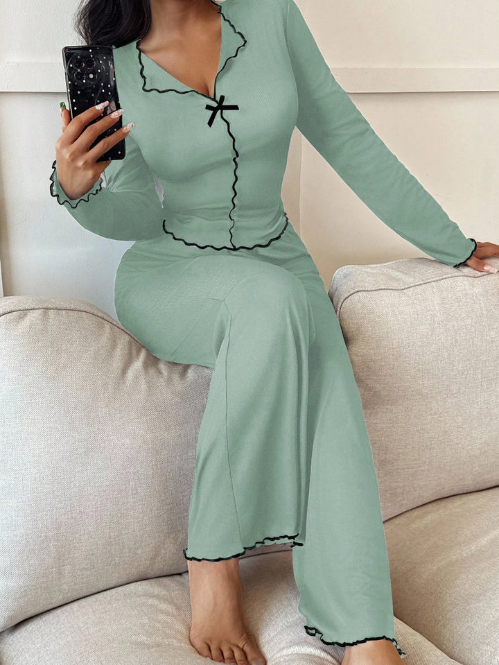 Set pijamale SHEIN, verde