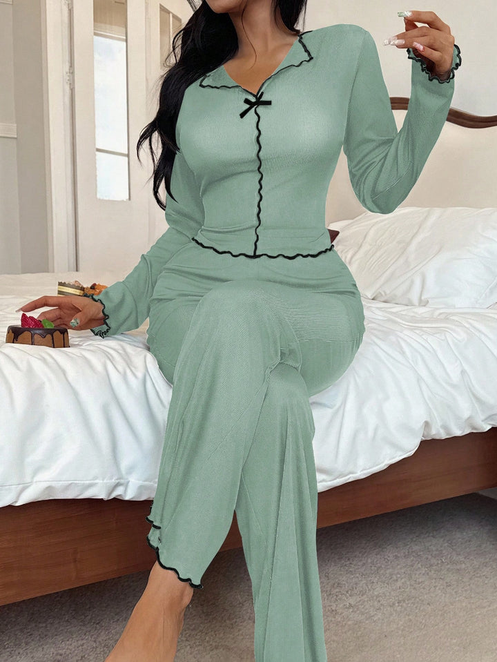 Set pijamale SHEIN, verde