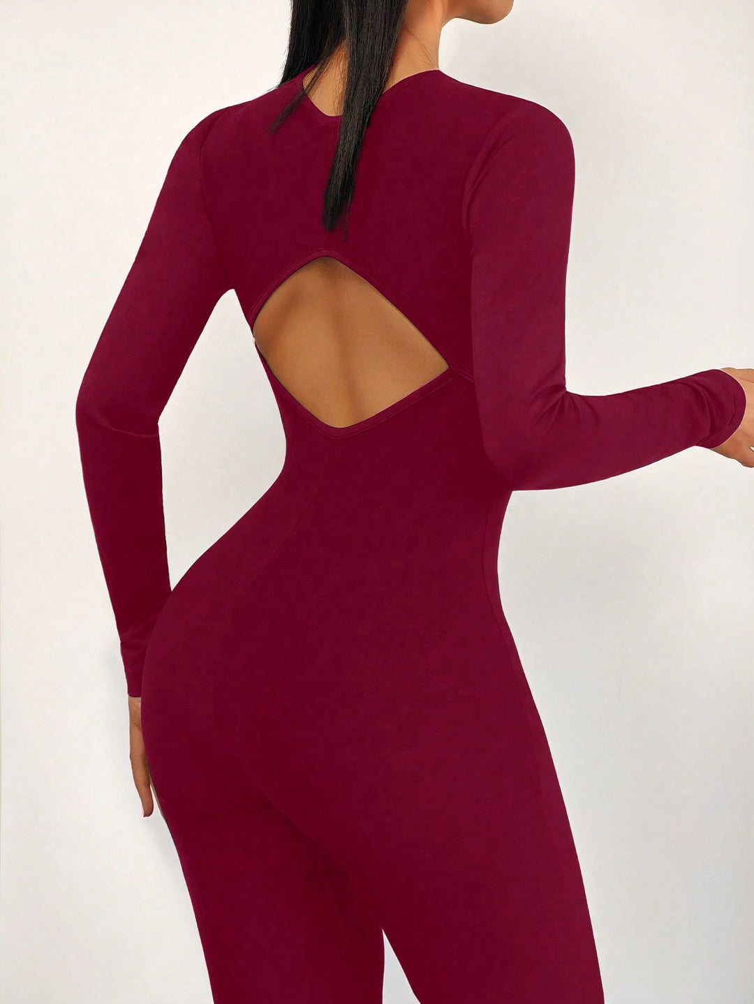 Hosszú overál SHEIN, bordó