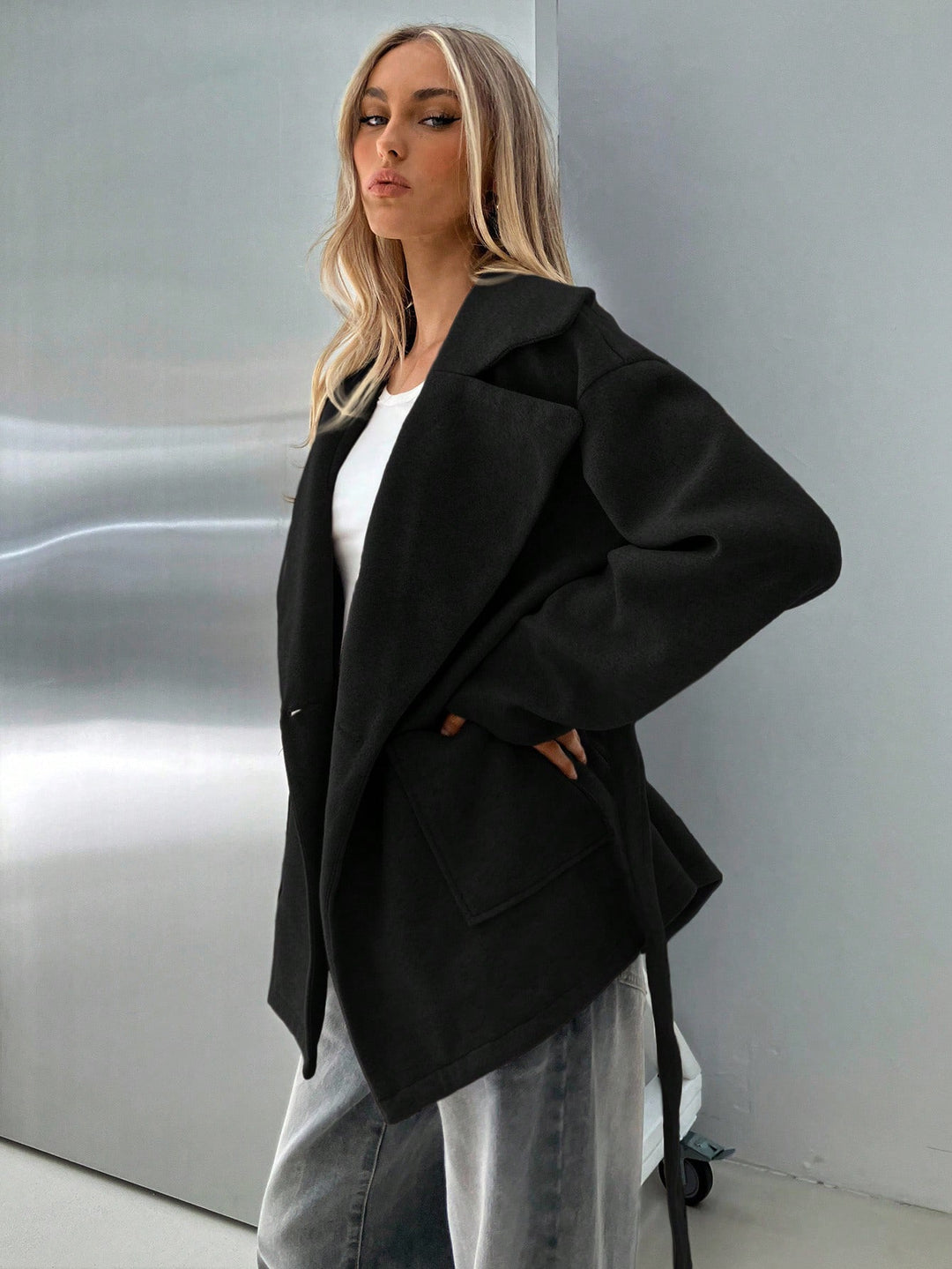 Palton SHEIN, negru