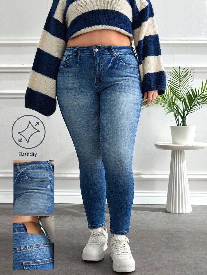 Jeans SHEIN, albastru
