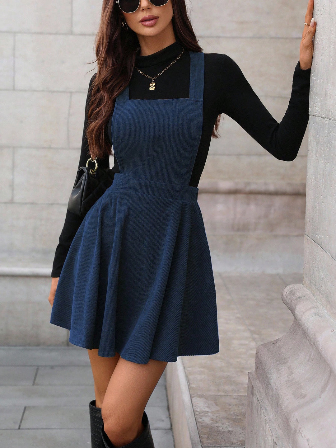 Rochie scurtă SHEIN, albastru