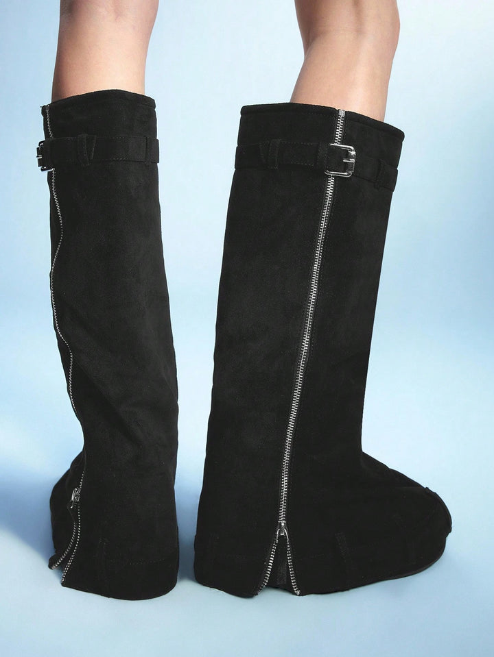 SHEIN Csizma, fekete